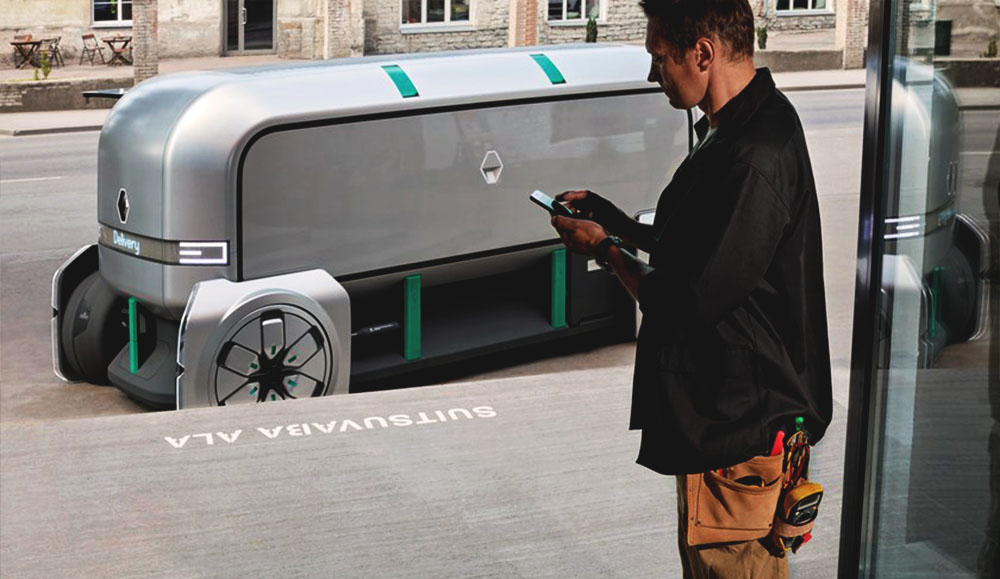 Автономный концепт для служб доставки Renault EZ-PRO