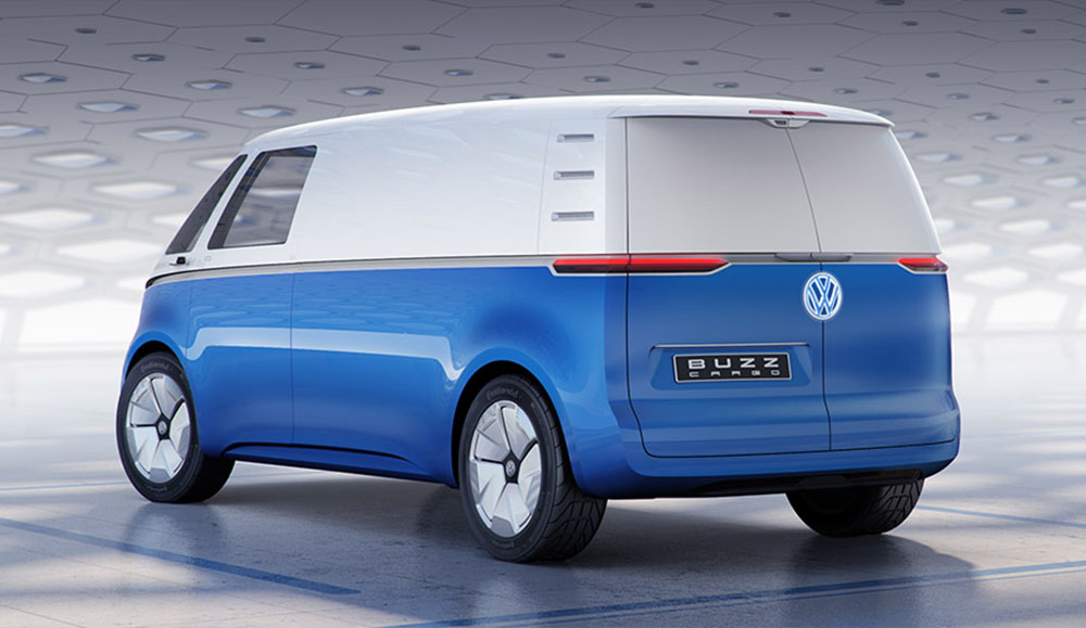 Volkswagen представил прототип электрофургона I.D. Buzz Cargo с 550-километровым запасом хода