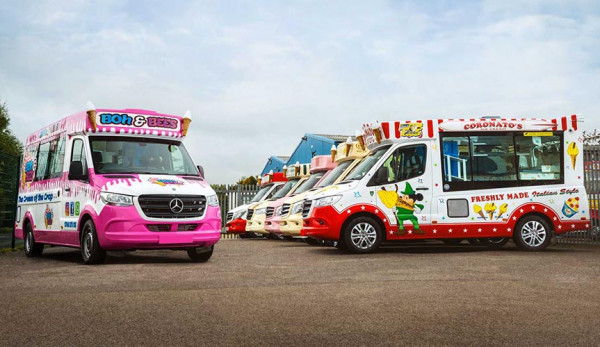 На базе Mercedes-Benz Sprinter сделали фургоны для мороженого