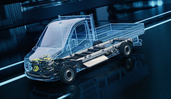Mercedes-Benz разработал новую универсальную платформу для электрофургонов
