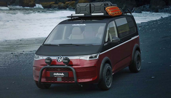 Volkswagen T7 Multivan переоборудовали для езды по бездорожью