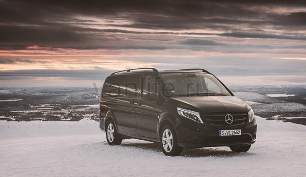 «Mercedes-Benz Vito 4x4» преодолевает лёд и снег